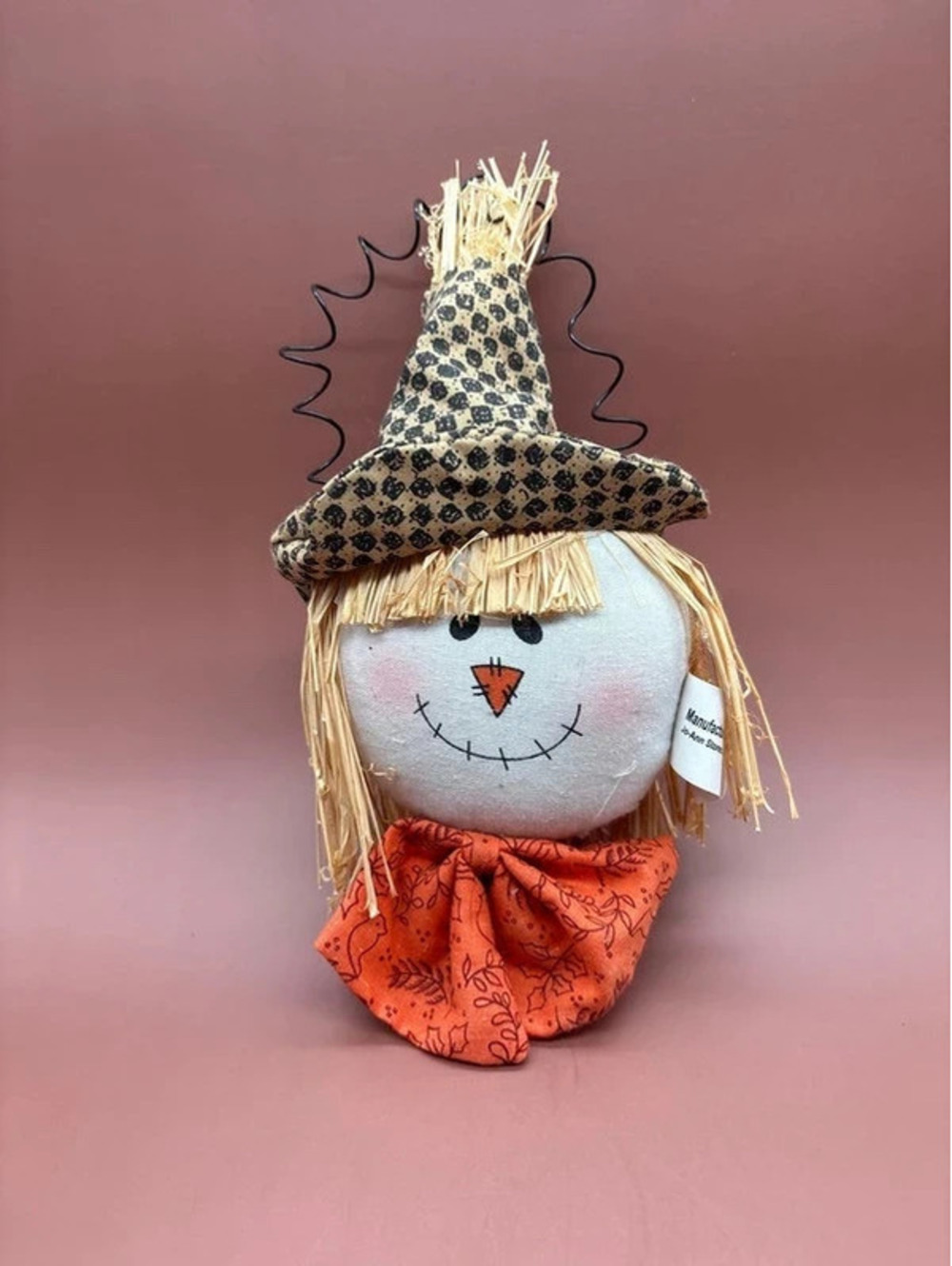 Cute Scarecrow head wall/door knob art